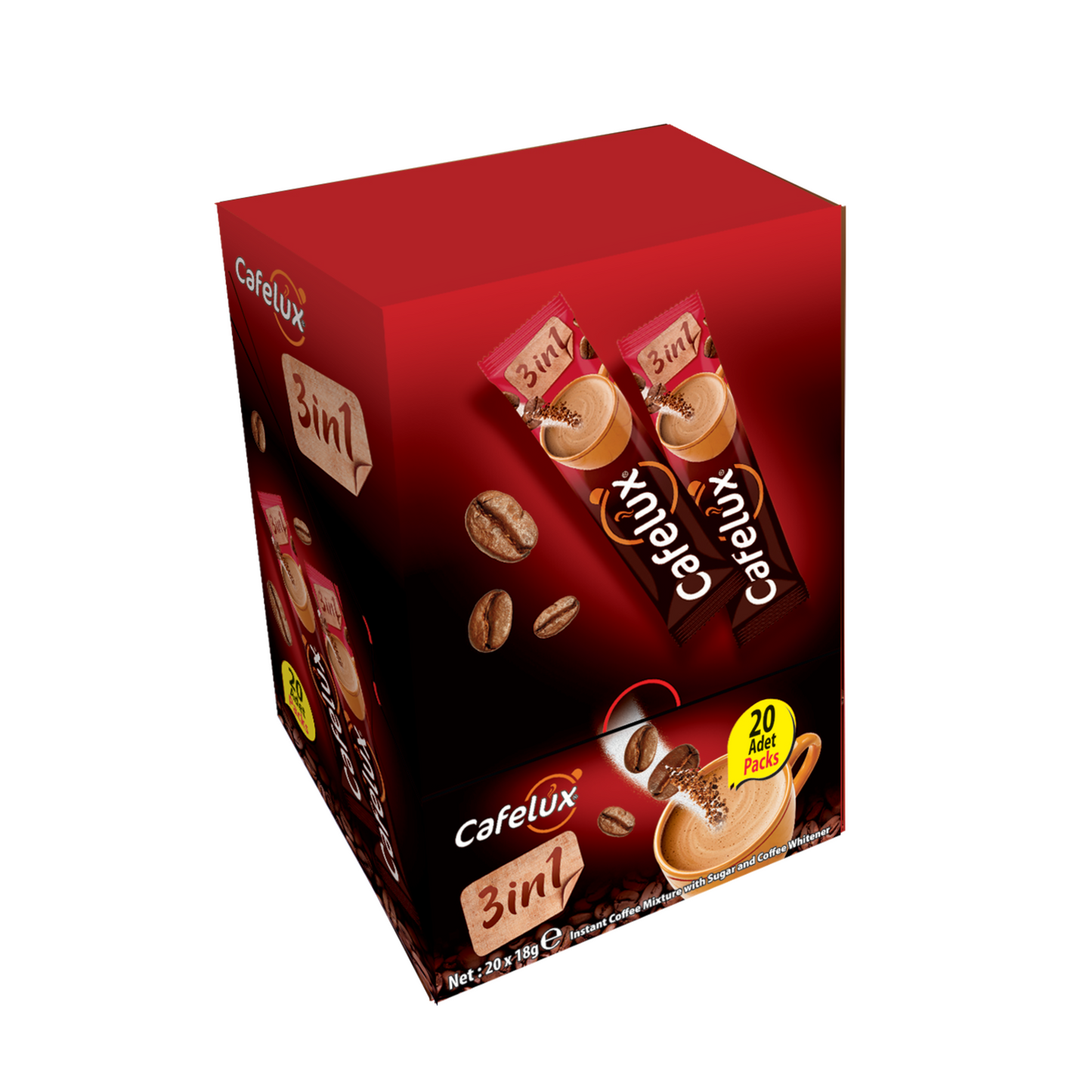 
                  
                    Cafelux 3in1 Coffee - Display box
                  
                