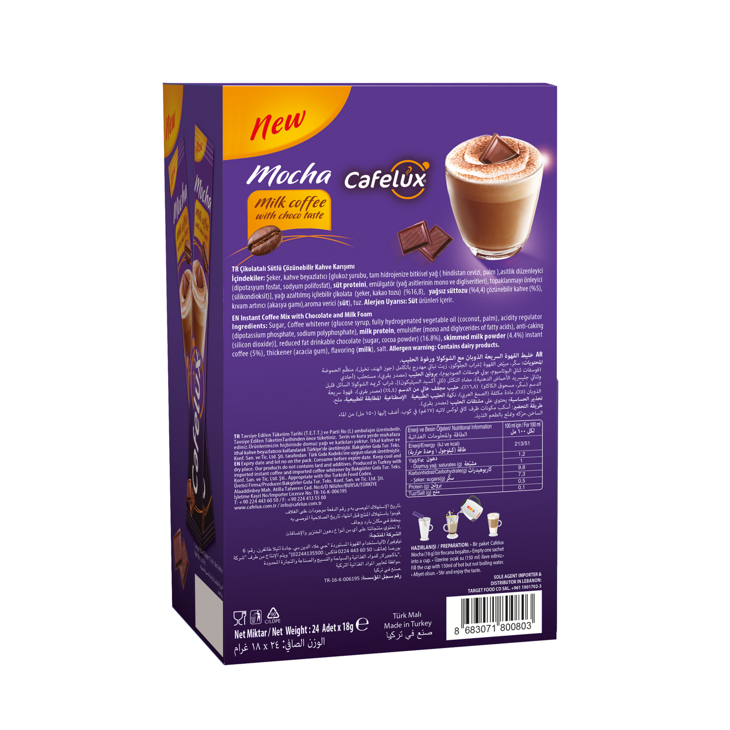 
                  
                    Cafelux Mocha - Display Box
                  
                