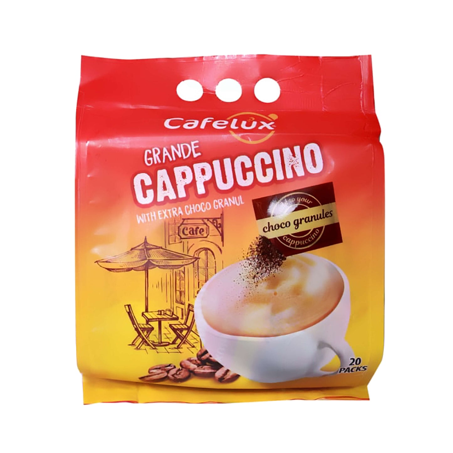 Cafelux Grande Capppuccino (With Choco Granule) - Whiteoak Online 