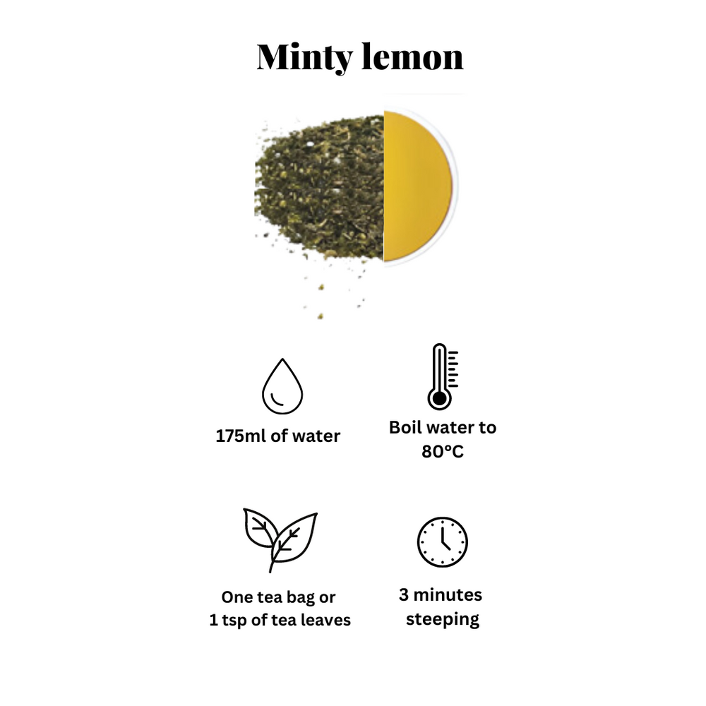 
                  
                    Fruity Ceylon Premium Tea - Minty Lemon - Green Tea - Whiteoak Online
                  
                