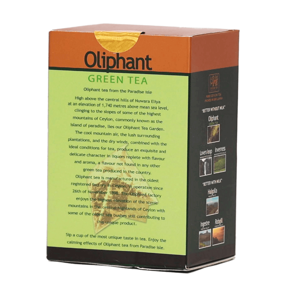 
                  
                    Oliphant Green Tea bags - Whiteoak Online
                  
                